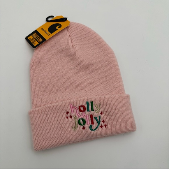 Custom Embroidered Holly Jolly Carhartt Beanie - Picture 3 of 6